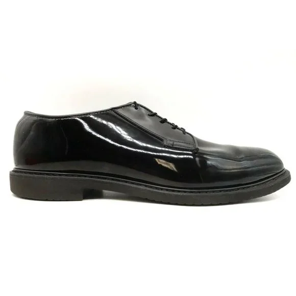 Bates | Shoes | Bates Black Patent Leather Lace Up Military Issue Dress  Oxfords Shoes Mens 4 D | Poshmark